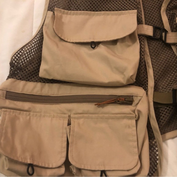 White River Fly Shop Vest Tan L - Picture 5 of 7